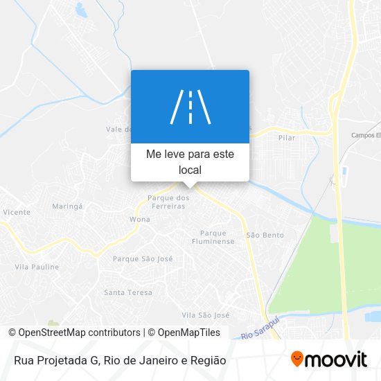 Rua Projetada G mapa