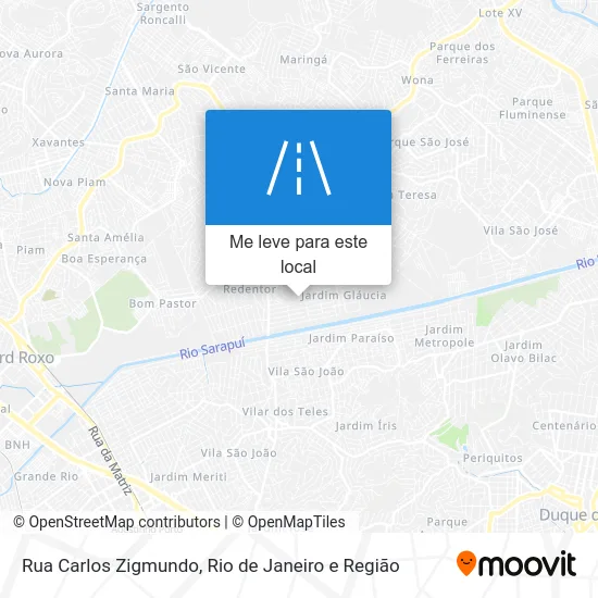 Rua Carlos Zigmundo mapa