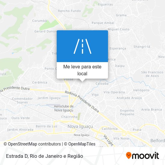 Estrada D mapa