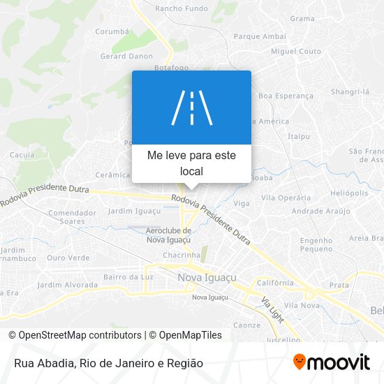 Rua Abadia mapa