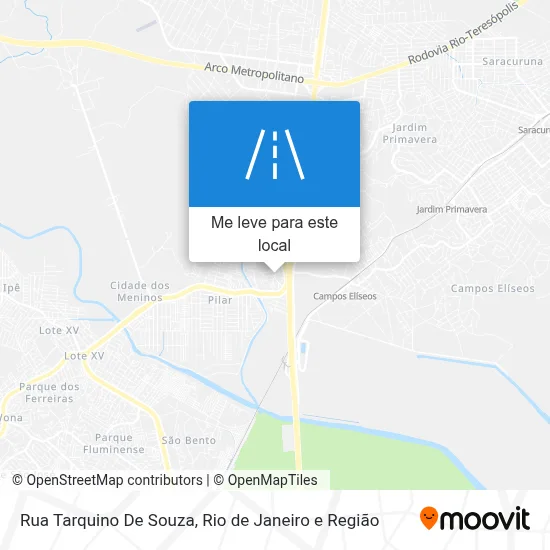 Rua Tarquino De Souza mapa