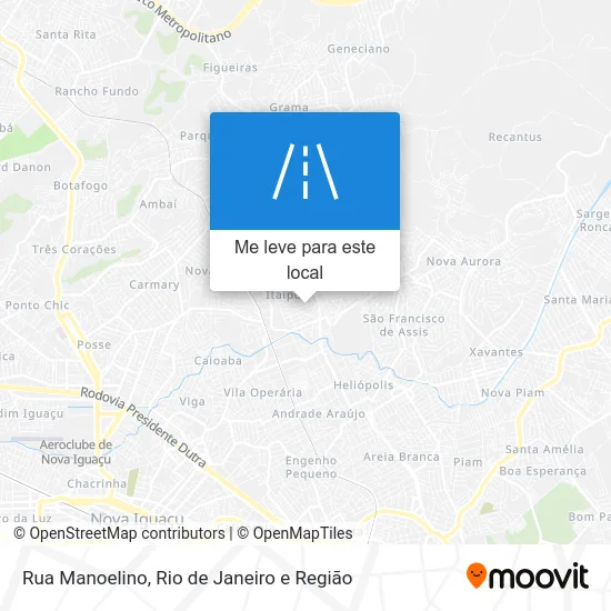 Rua Manoelino mapa