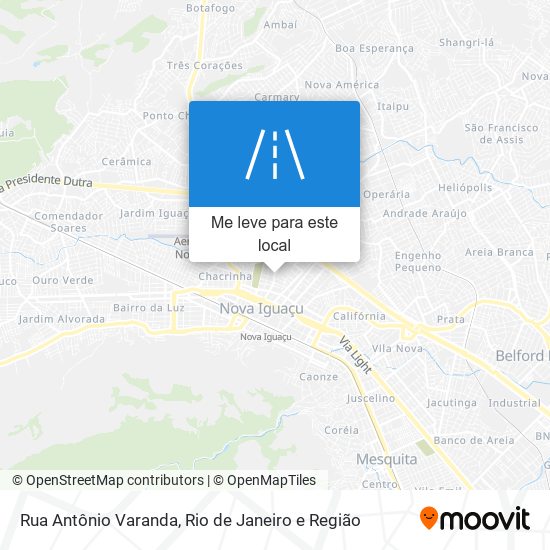 Rua Antônio Varanda mapa