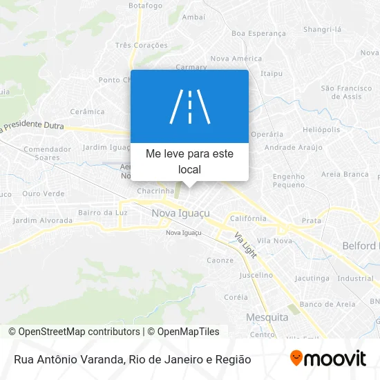 Rua Antônio Varanda mapa