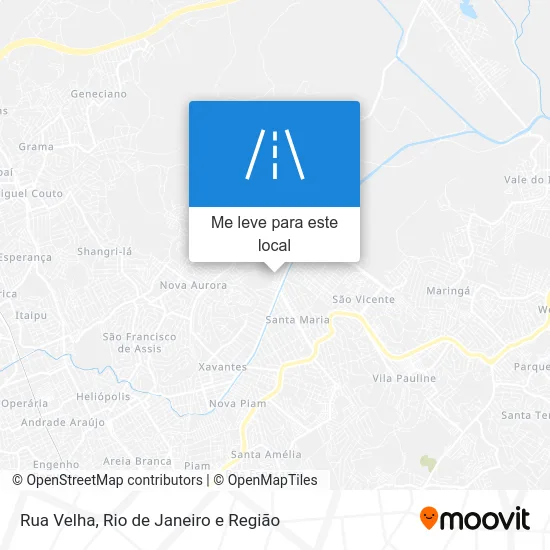 Rua Velha mapa