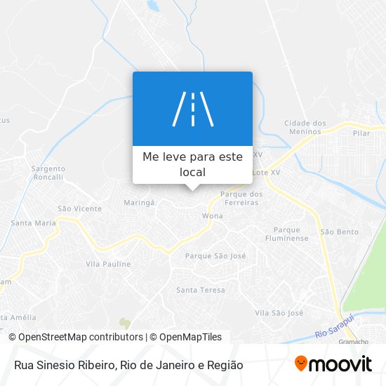 Rua Sinesio Ribeiro mapa