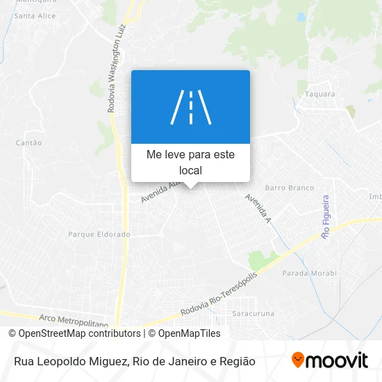 Rua Leopoldo Miguez mapa
