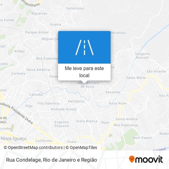 Rua Condelage mapa