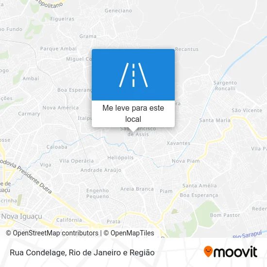 Rua Condelage mapa