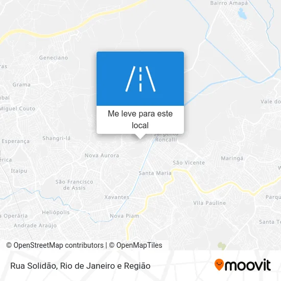Rua Solidão mapa