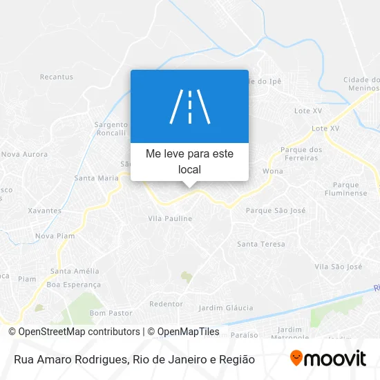 Rua Amaro Rodrigues mapa