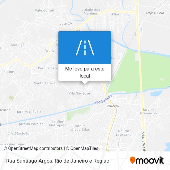 Rua Santiago Argos mapa