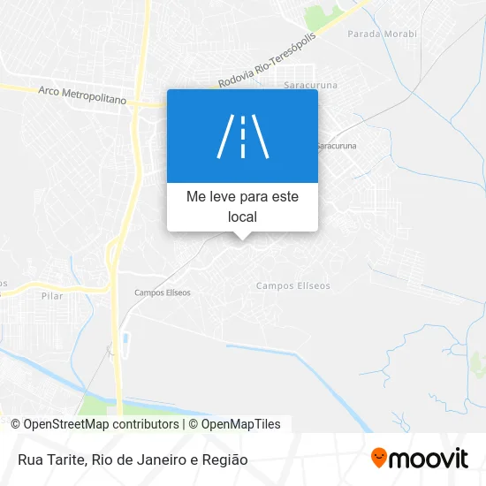 Rua Tarite mapa