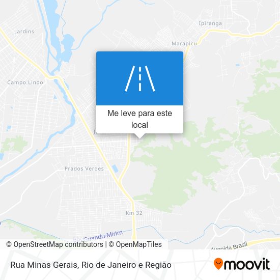 Rua Minas Gerais mapa