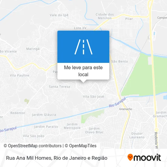 Rua Ana Mil Homes mapa