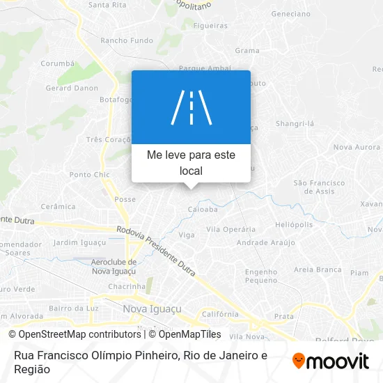 Rua Francisco Olímpio Pinheiro mapa