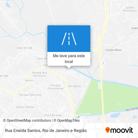 Rua Eneida Santos mapa