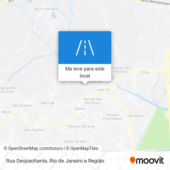 Rua Despachante mapa