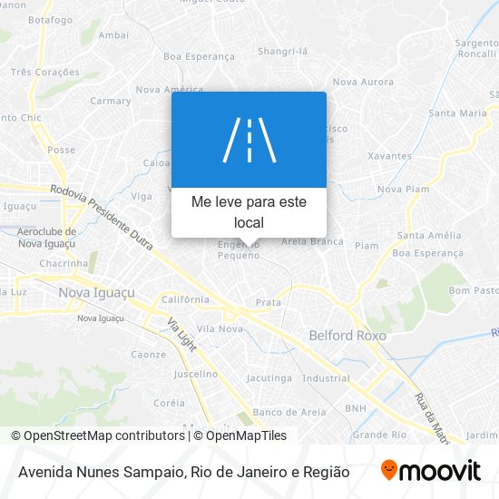 Avenida Nunes Sampaio mapa
