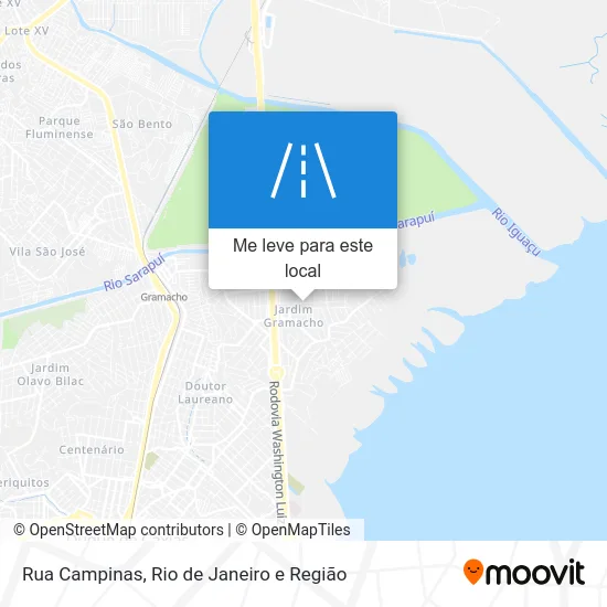 Rua Campinas mapa