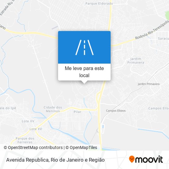 Avenida Republica mapa