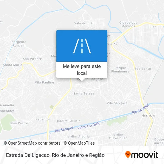 Estrada Da Ligacao mapa