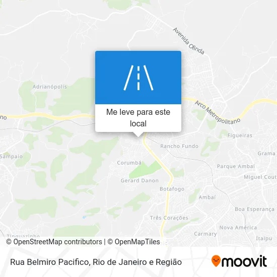 Rua Belmiro Pacifico mapa