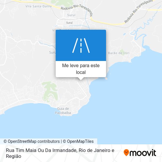 Rua Tim Maia Ou Da Irmandade mapa