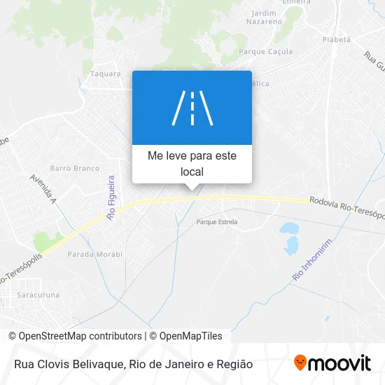 Rua Clovis Belivaque mapa