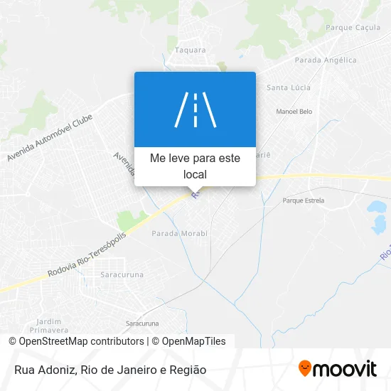 Rua Adoniz mapa