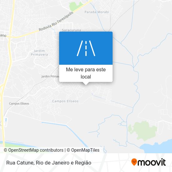 Rua Catune mapa