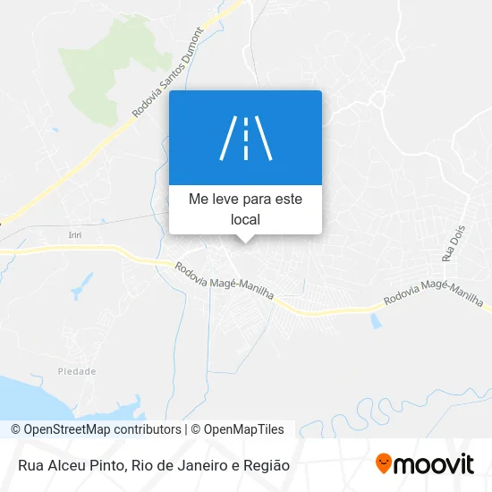 Rua Alceu Pinto mapa