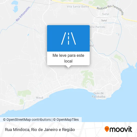 Rua Mindoca mapa