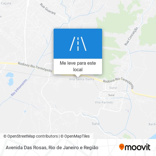 Avenida Das Rosas mapa