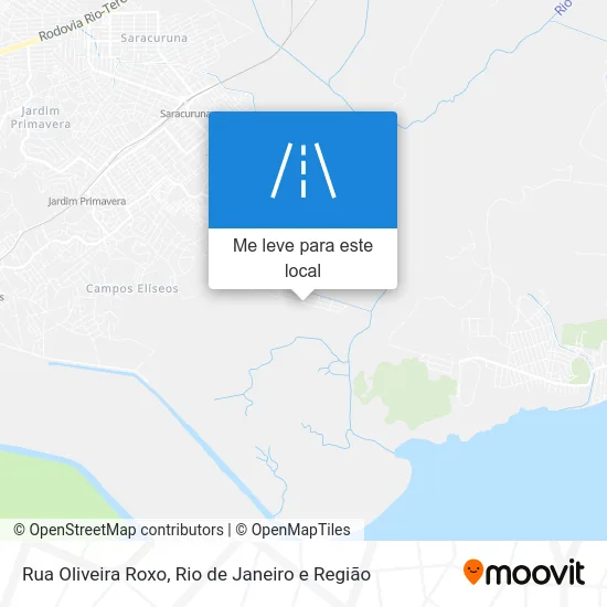 Rua Oliveira Roxo mapa