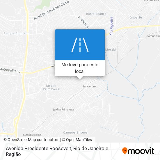 Avenida Presidente Roosevelt mapa