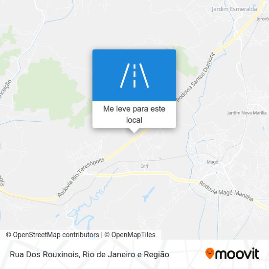 Rua Dos Rouxinois mapa