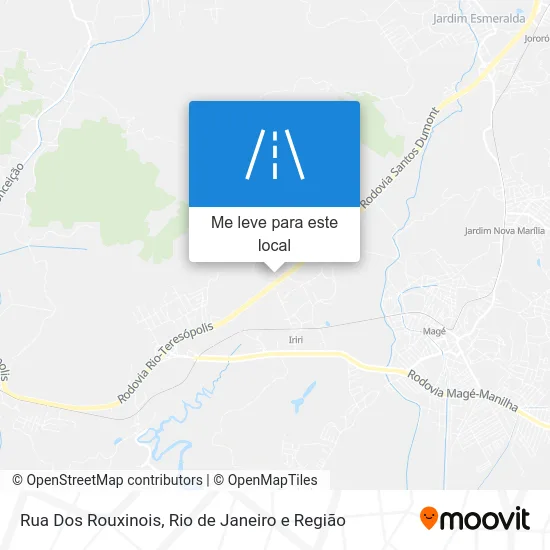 Rua Dos Rouxinois mapa
