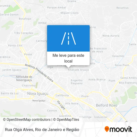 Rua Olga Alves mapa