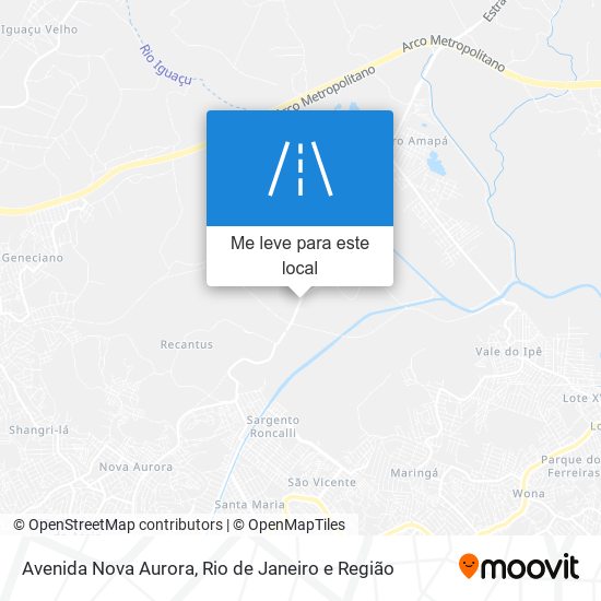 Avenida Nova Aurora mapa