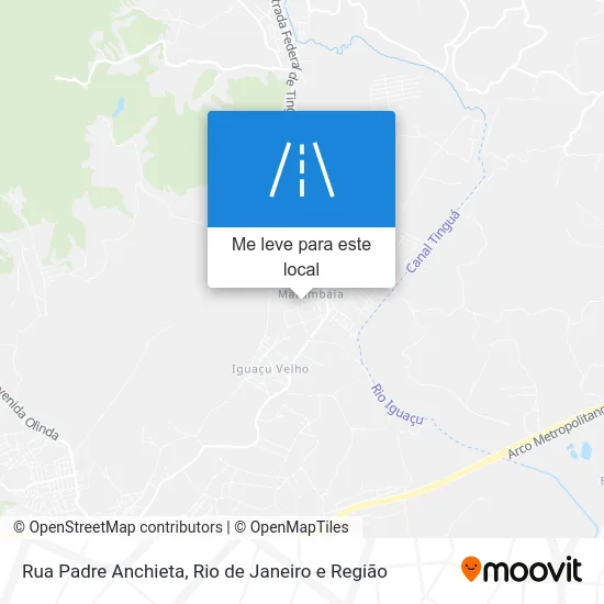 Rua Padre Anchieta mapa
