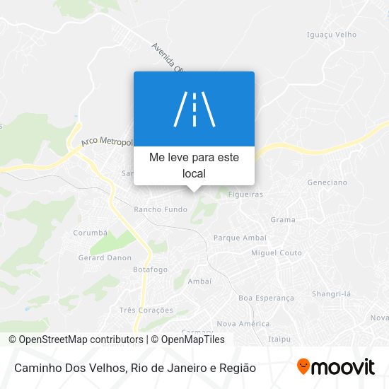 Caminho Dos Velhos mapa