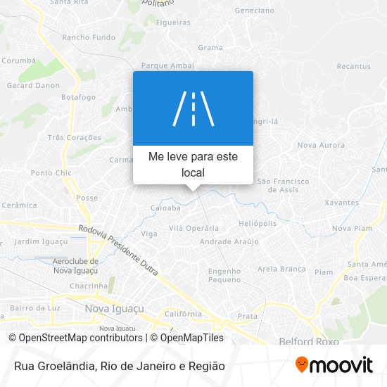 Rua Groelândia mapa