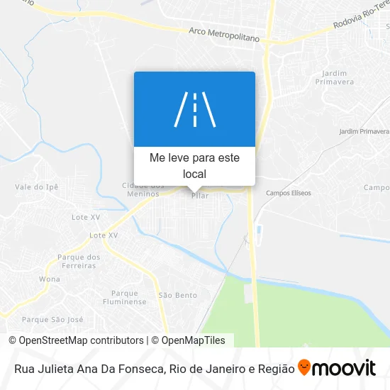 Rua Julieta Ana Da Fonseca mapa