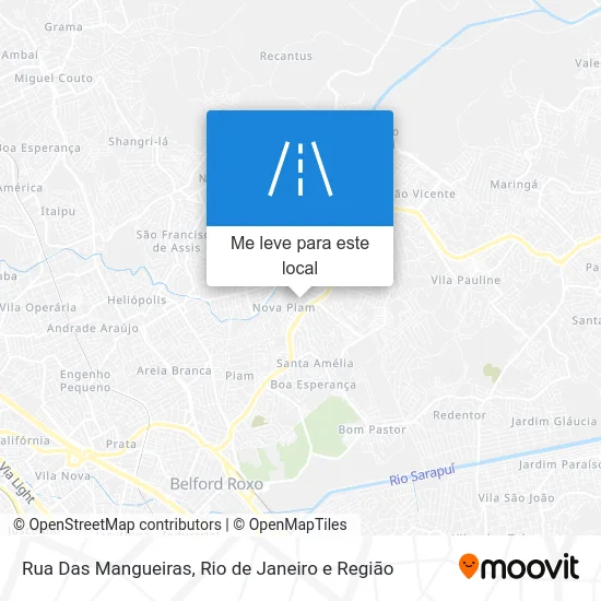 Rua Das Mangueiras mapa