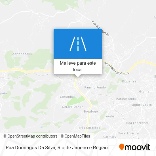 Rua Domingos Da Silva mapa