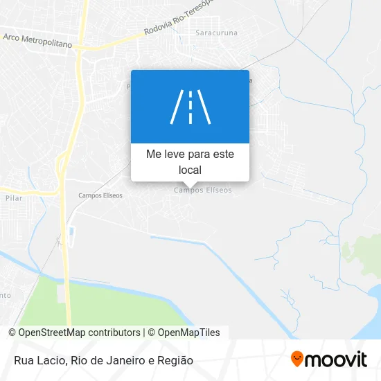 Rua Lacio mapa