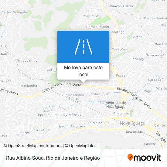 Rua Albino Soua mapa