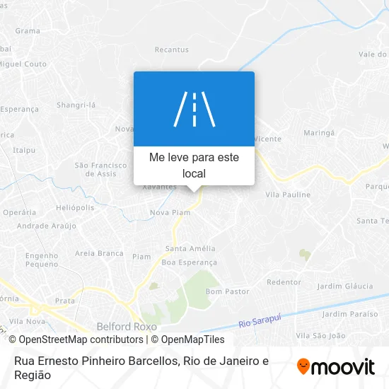 Rua Ernesto Pinheiro Barcellos mapa
