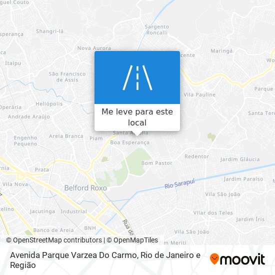 Avenida Parque Varzea Do Carmo mapa